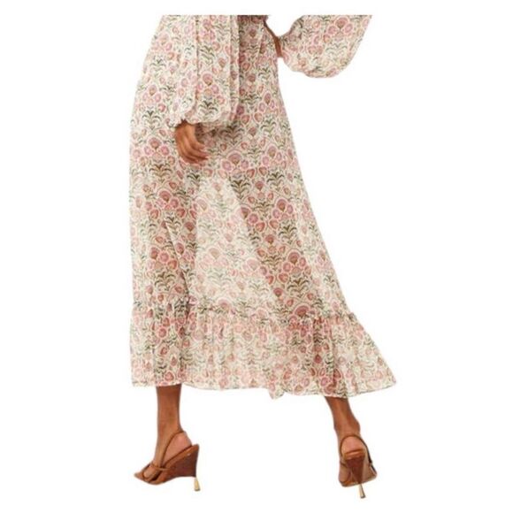 Misa Revolve Amata Floral Long Sleeve Boho Maxi Dress Size Small NWT - Picture 4 of 16